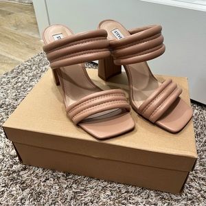Steve Madden Tahani Faux Leather Heeled Sandals